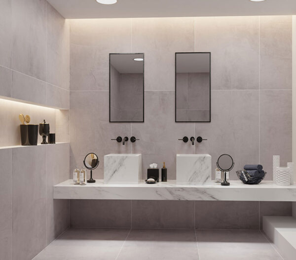 الگنت لایت گری حافظ سایز Hafez Elegant light Gray 80*160