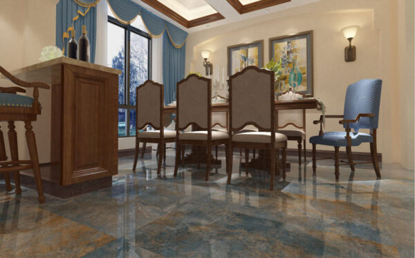سرامیک طرح گلکسی آبی دریکانا Derikana Galaxi Blue 60*120