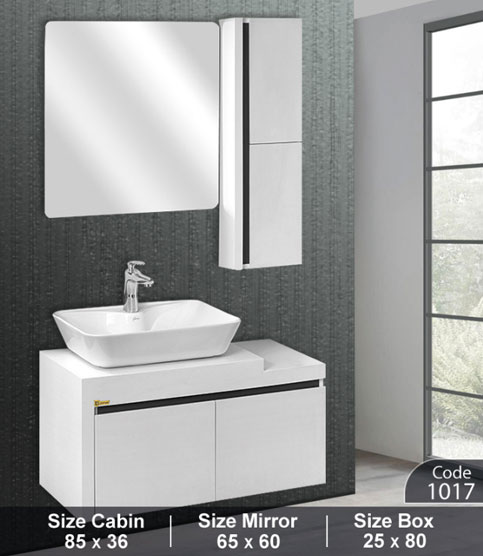 ست روشویی کابینتی کاسپین کد 1017 Caspian bathroom cabinet