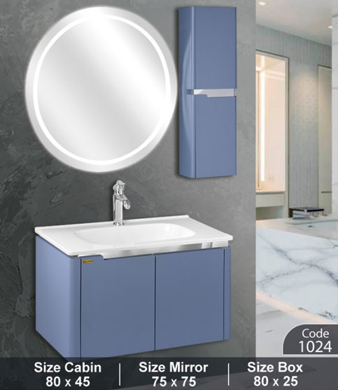 ست روشویی کابینتی کاسپین کد 1024 Caspian bathroom cabinet