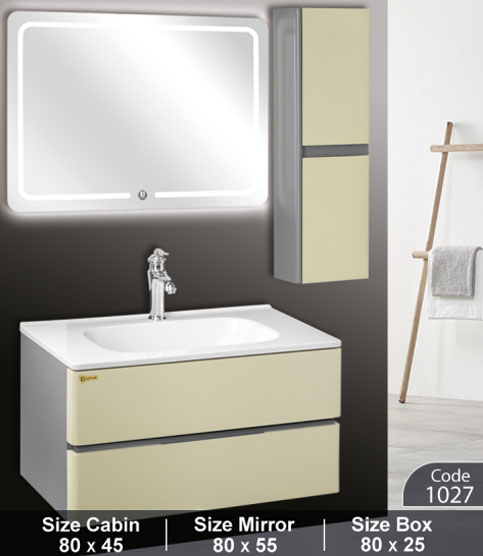 ست روشویی کابینتی کاسپین کد 1027 Caspian bathroom cabinet
