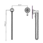 شیر توالت توکار دراما البرز روز Alborzrooz Drama built-in toilet tap