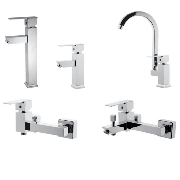 ست شیرآلات البرز روز مدل فلت Alborzrooz Flat Faucet set
