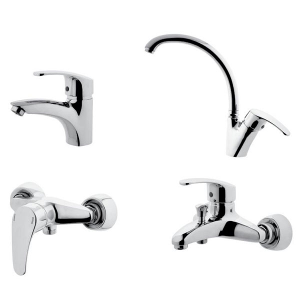ست شیرآلات البرز روز مدل مروارید Alborzrooz Morvarid Faucet set