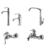 ست شیرآلات البرز روز مدل اسپیرال Alborzrooz Spiral Faucet set