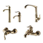 ست شیرآلات البرز روز مدل اسپیرال Alborzrooz Spiral Faucet set