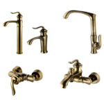 ست شیرآلات البرز روز مدل اسپیرال Alborzrooz Spiral Faucet set