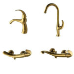 ست شیرآلات البرز روز مدل تورینو Alborzrooz Torino Faucet set