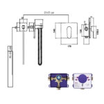 شیر توالت توکار ونتو البرز روز Alborzrooz Vento built-in toilet tap