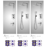 دوش حمام توکار ونتو البرز روز Alborzrooz Vento built-in bath tap