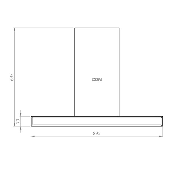 هود 1470G کن طرح T شکل Can 1470G T-Shape