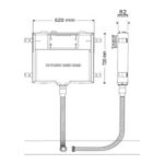 فلاش تانک توکار ایران مدل اینفینیتی والهنگ و کلاسیک Flush Tank Iran