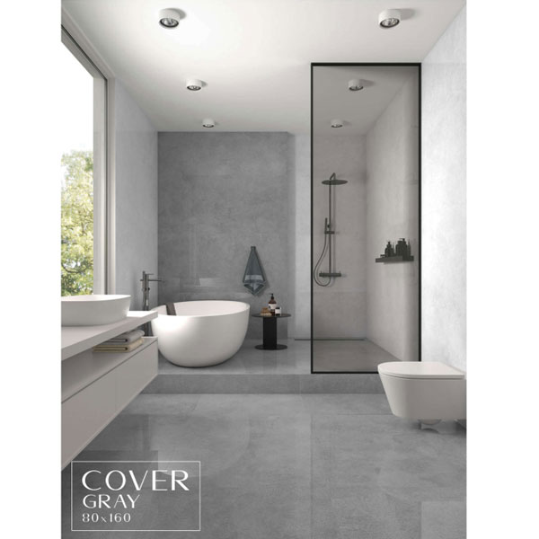 سرامیک کاور گری لوتوس Lotus Cover Gray 80*160 براق