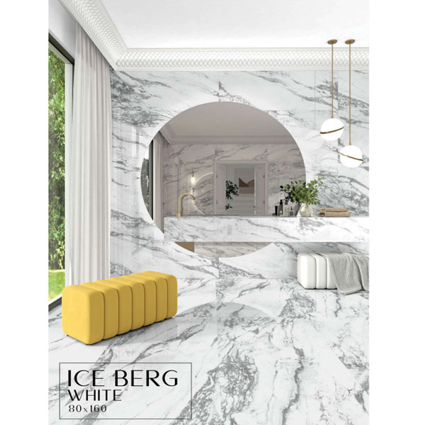 سرامیک آیس برگ وایت لوتوس Lotus Ice Berg Whit 80*160