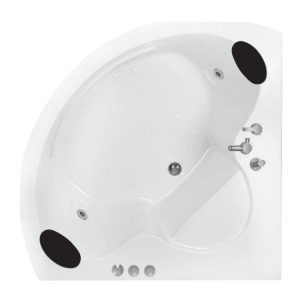 وان جکوزی آکواریومی ریتون مدل لونا Rhyton Luna Bathtub and hot tub