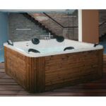 جکوزی 4 و 6 نفره مارون برند ریتون Rhyton Maroon Jacuzzi tub