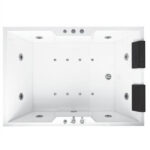 وان جکوزی 2 نفره مارون برند ریتون Rhyton Maroon Jacuzzi tub