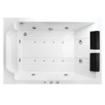 وان جکوزی دو نفره مارون برند ریتون Rhyton Maroon Jacuzzi tub