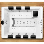 جکوزی ۸ نفره ریتون مدل اوشن Rhyton Ocean Bathtub and hot tub
