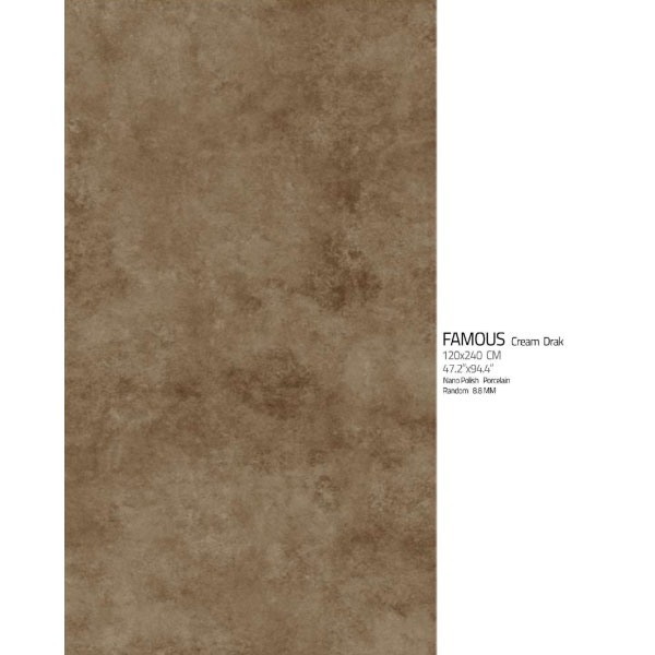 اسلب نانو پولیش فیمس کرم دارک Famous Cream 120×240 هرمس نوین سرام
