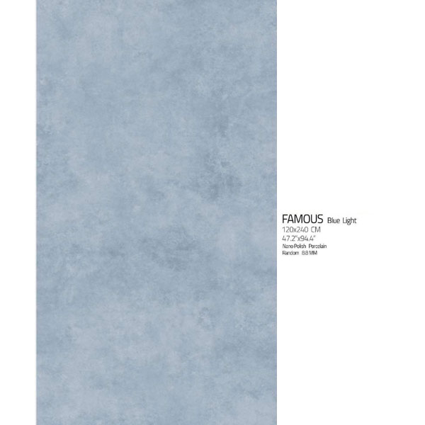 اسلب نانو پولیش فیمس بلو لایت Famous blue light 120×240 هرمس نوین سرام