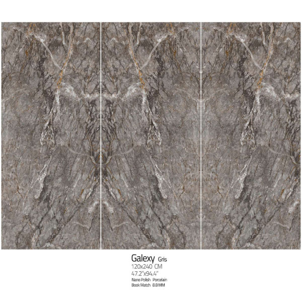 اسلب نانو پولیش گلکسی گریس Galexy Gris 120×240 هرمس نوین سرام