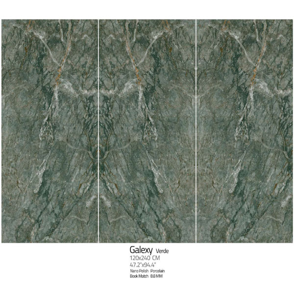 اسلب نانو پولیش گلکسی ورد Galexy verde 120×240 هرمس نوین سرام