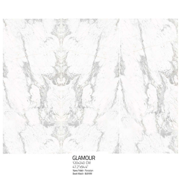 اسلب نانو پولیش گلامور Glamour 120×240 هرمس نوین سرام
