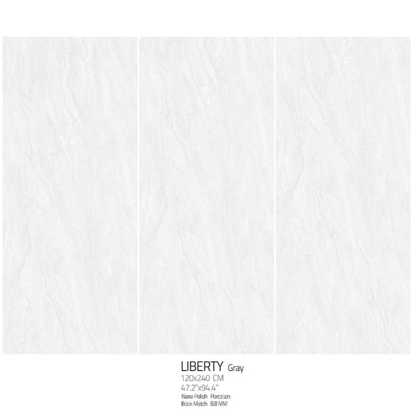 اسلب نانو پولیش لیبرتی گری Liberty Gray 120×240 هرمس نوین سرام