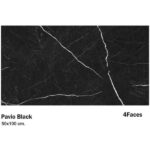 سرامیک مایسا طرح پاویو بلک Maysa Ceramic Pavio Black 50X100