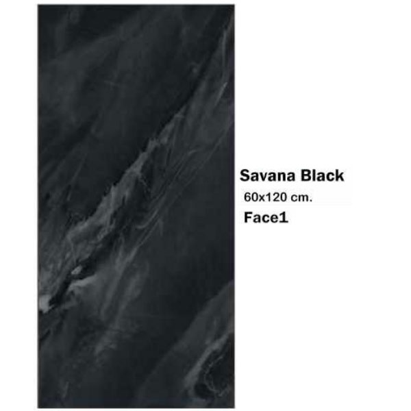 سرامیک مایسا طرح ساوانا بلک Maysa Ceramic Savana Black 60X120