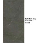 سرامیک مایسا سوفیا دارک گری Maysa Ceramic Sofia Dark Gray 60X120