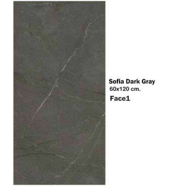 سرامیک مایسا سوفیا دارک گری Maysa Ceramic Sofia Dark Gray 60X120