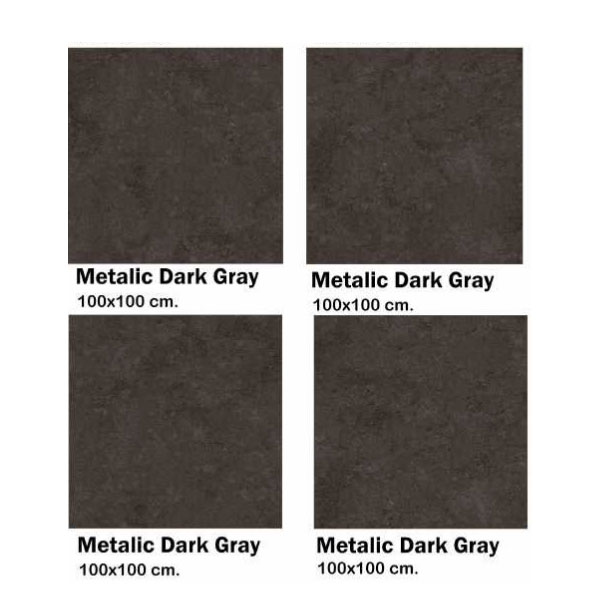سرامیک مایسا متالیک دارک گری Maysa Metallic Dark Gray 100X100