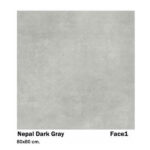 سرامیک مایسا نپال دارک گری Maysa ceramic Nepal Dark Gray 80X80