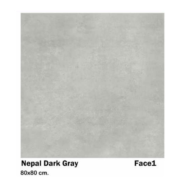 سرامیک مایسا نپال دارک گری Maysa ceramic Nepal Dark Gray 80X80