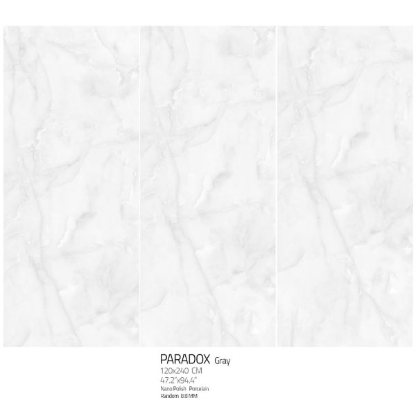 اسلب نانو پولیش پارادوکس گری Paradox Gray 120×240 هرمس نوین سرام