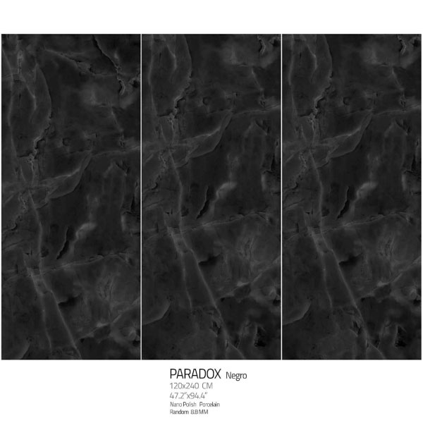 اسلب نانو پولیش پارادوکس نگرو Paradox Negro 120×240 هرمس نوین سرام