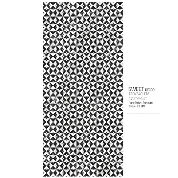 اسلب نانو پولیش سوئیت دکور Sweet Decor 120×240 هرمس نوین سرام